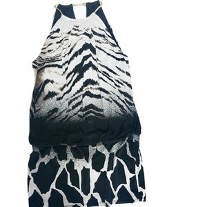 Frank Lyman Animal Print Mini Dress  size 6